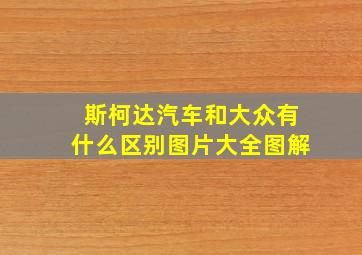 斯柯达汽车和大众有什么区别图片大全图解