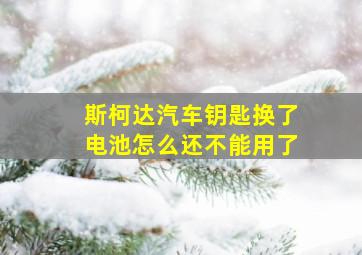 斯柯达汽车钥匙换了电池怎么还不能用了