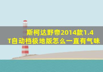 斯柯达野帝2014款1.4T自动档极地版怎么一直有气味