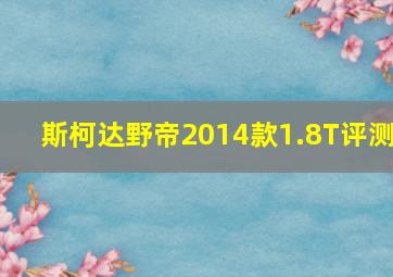 斯柯达野帝2014款1.8T评测