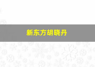 新东方胡晓丹