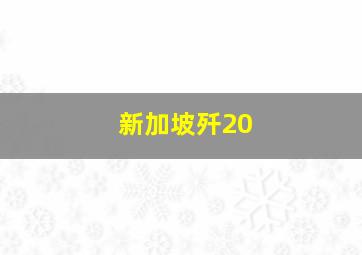 新加坡歼20