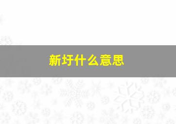 新圩什么意思