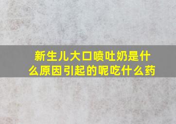 新生儿大口喷吐奶是什么原因引起的呢吃什么药