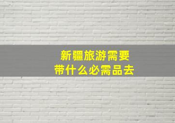 新疆旅游需要带什么必需品去