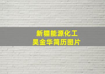 新疆能源化工吴金华简历图片