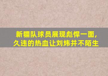 新疆队球员展现彪悍一面,久违的热血让刘炜并不陌生