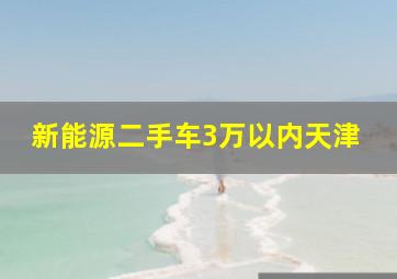 新能源二手车3万以内天津