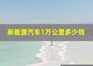 新能源汽车1万公里多少钱