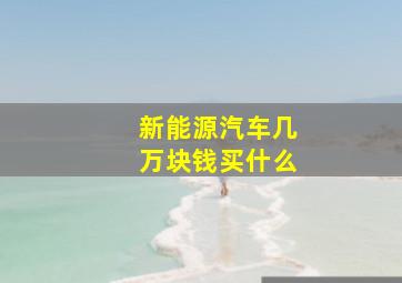 新能源汽车几万块钱买什么