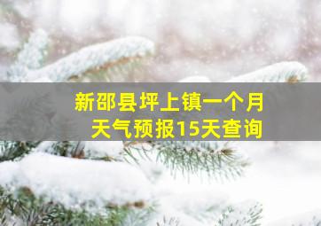 新邵县坪上镇一个月天气预报15天查询