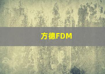 方德FDM