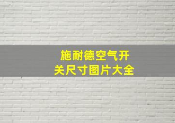 施耐德空气开关尺寸图片大全