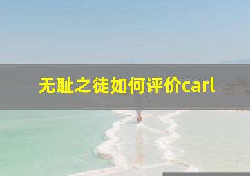 无耻之徒如何评价carl