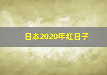 日本2020年红日子