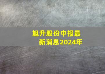 旭升股份中报最新消息2024年