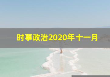 时事政治2020年十一月