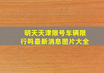 明天天津限号车辆限行吗最新消息图片大全