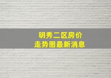 明秀二区房价走势图最新消息