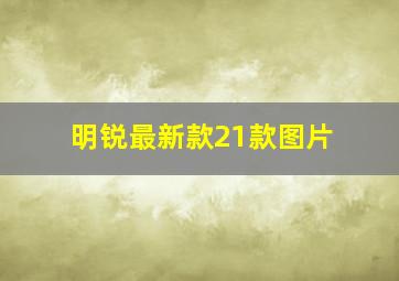 明锐最新款21款图片