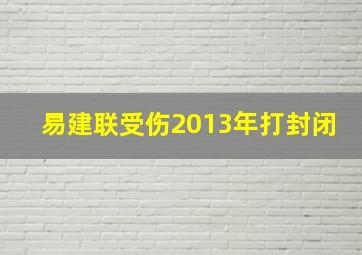 易建联受伤2013年打封闭