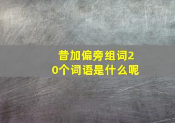 昔加偏旁组词20个词语是什么呢