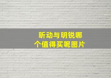 昕动与明锐哪个值得买呢图片