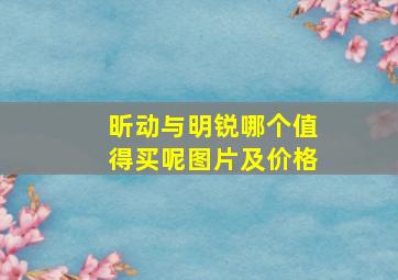 昕动与明锐哪个值得买呢图片及价格