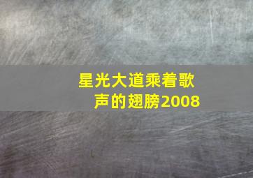 星光大道乘着歌声的翅膀2008