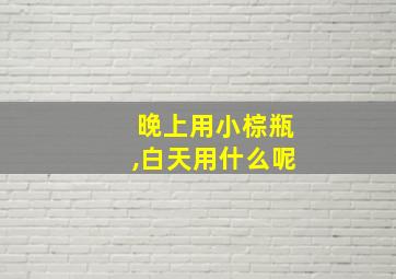 晚上用小棕瓶,白天用什么呢