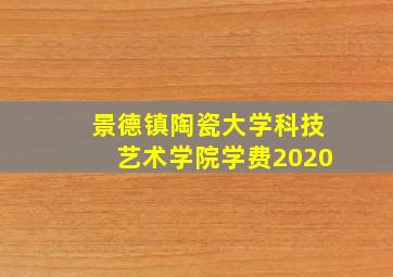 景德镇陶瓷大学科技艺术学院学费2020