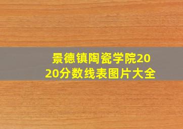 景德镇陶瓷学院2020分数线表图片大全