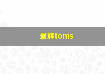 景辉toms