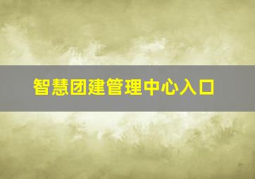 智慧团建管理中心入口