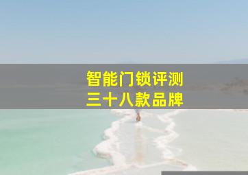 智能门锁评测三十八款品牌