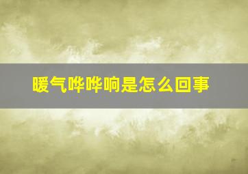 暖气哗哗响是怎么回事