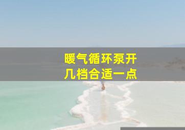 暖气循环泵开几档合适一点