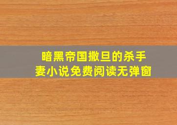 暗黑帝国撒旦的杀手妻小说免费阅读无弹窗