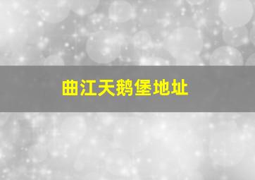 曲江天鹅堡地址