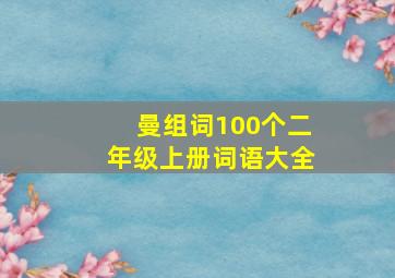 曼组词100个二年级上册词语大全