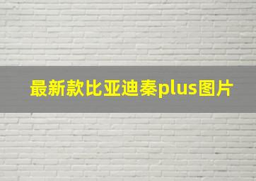 最新款比亚迪秦plus图片