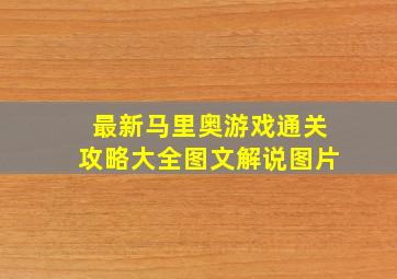 最新马里奥游戏通关攻略大全图文解说图片