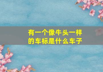 有一个像牛头一样的车标是什么车子