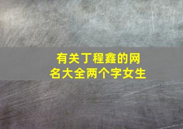 有关丁程鑫的网名大全两个字女生