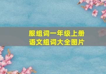 服组词一年级上册语文组词大全图片