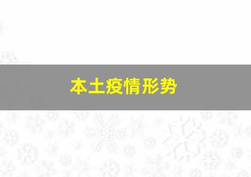 本土疫情形势