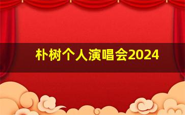 朴树个人演唱会2024