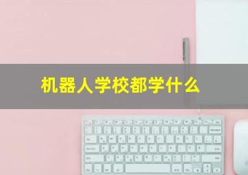 机器人学校都学什么