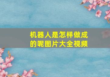 机器人是怎样做成的呢图片大全视频