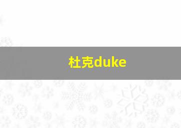 杜克duke